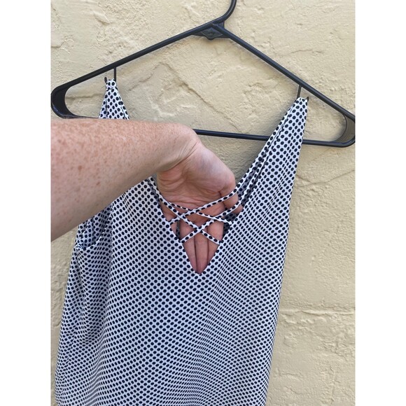 Polka dot Tank Top Express crisscross back - Picture 2 of 4
